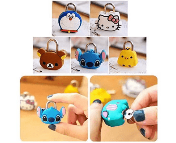 Silicone Cartoon Metal Lock