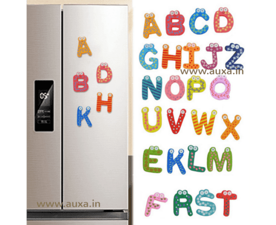 Wooden Alphabet Fridge Magnets