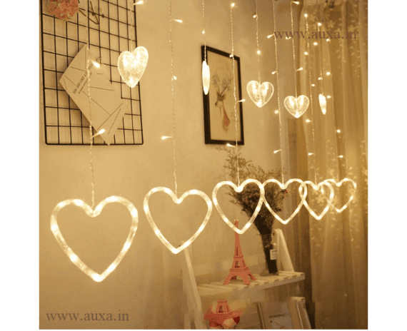 Heart Led Curtain String