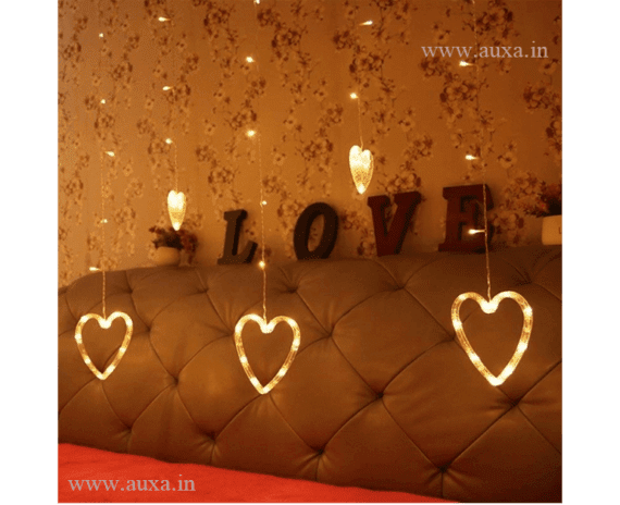 Heart Led Curtain String