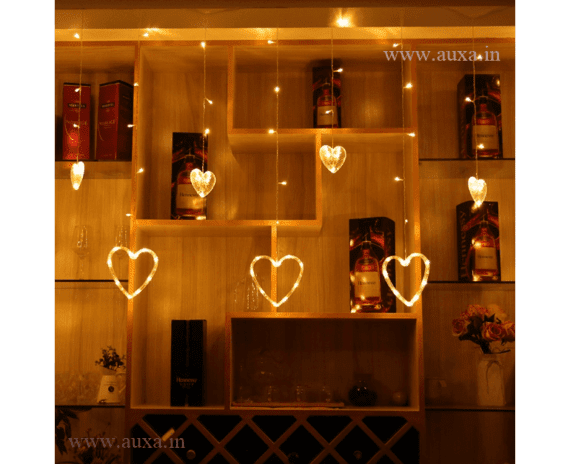 Heart Led Curtain String