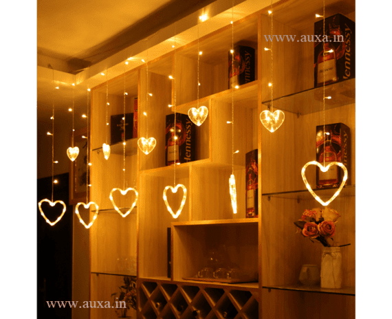 Heart Led Curtain String