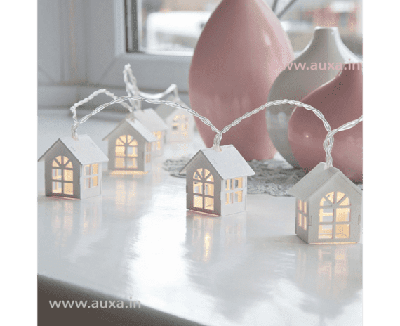 Wood House String Light