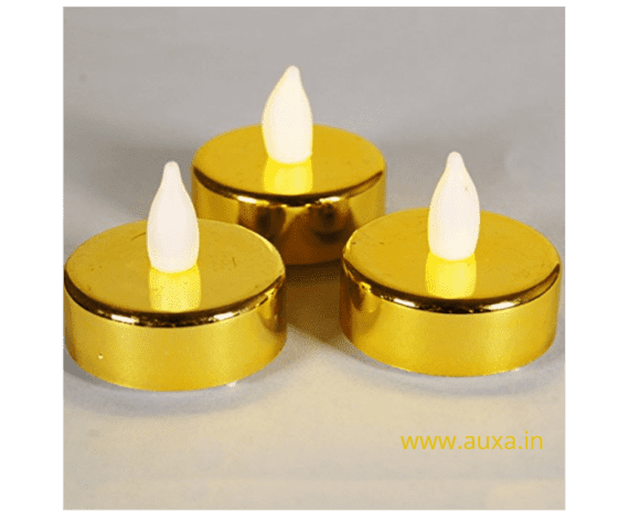 Golden LED Tealight Candle