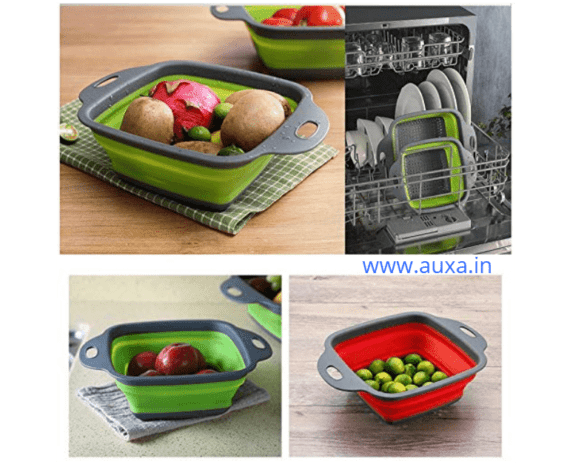 Square Silicone Collapsible Strainer