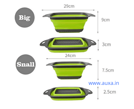 Square Silicone Collapsible Strainer