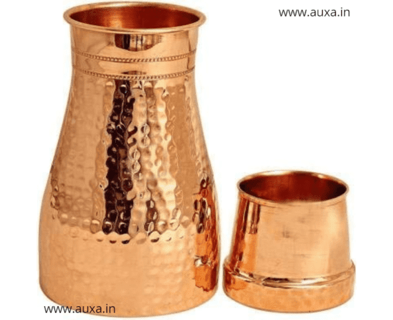 Copper Bedside Carafe Glass