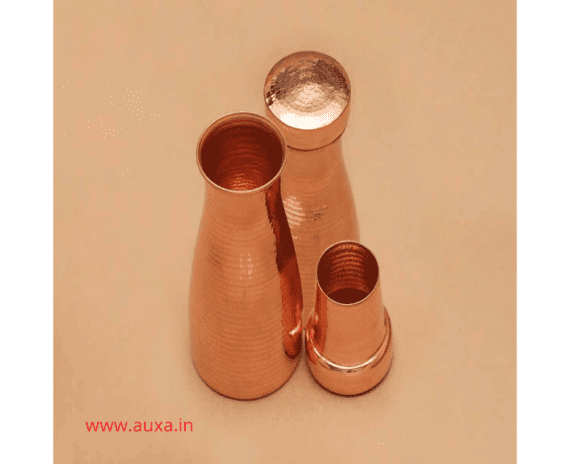 Copper Bedside Carafe Glass