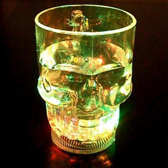 Multicolor Led Skull Beer Mug