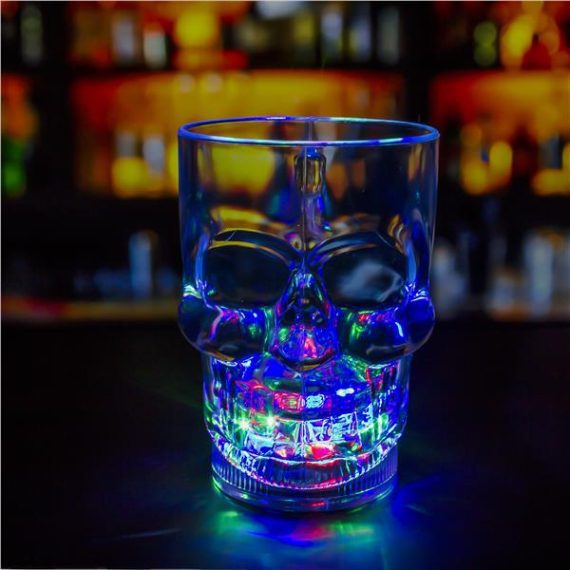 Multicolor Led Skull Beer Mug