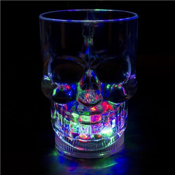 Multicolor Led Skull Beer Mug