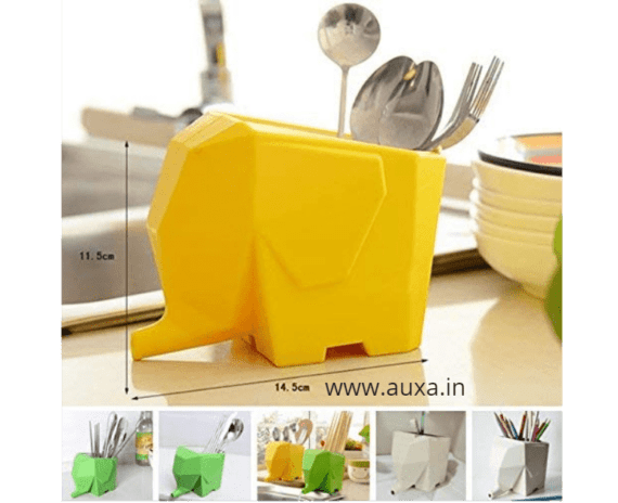 Elephant Cutlery Holder Drainer