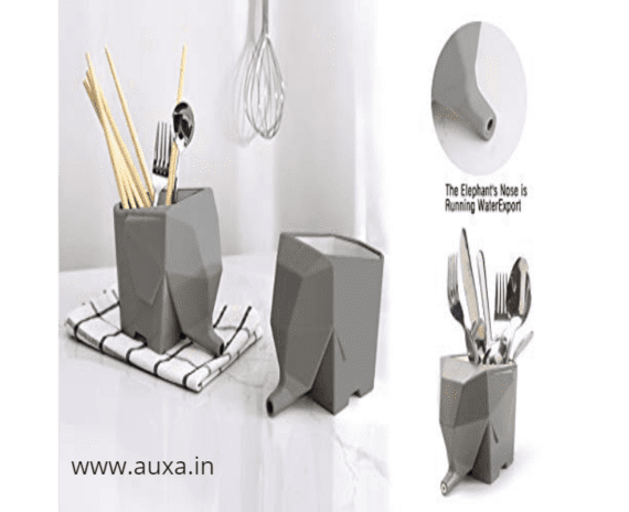 Elephant Cutlery Holder Drainer