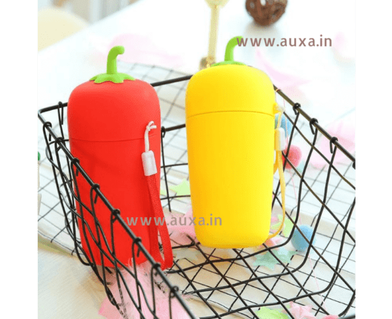 Silicone Capsicum Glass Bottle