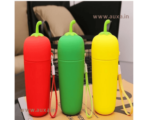 Silicone Capsicum Glass Bottle