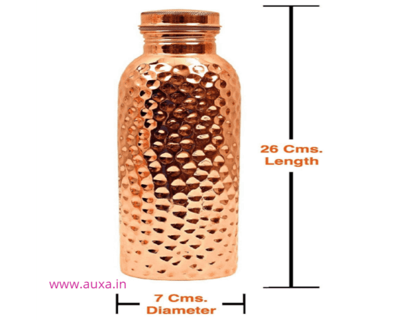 Hammered Copper Water Bottle