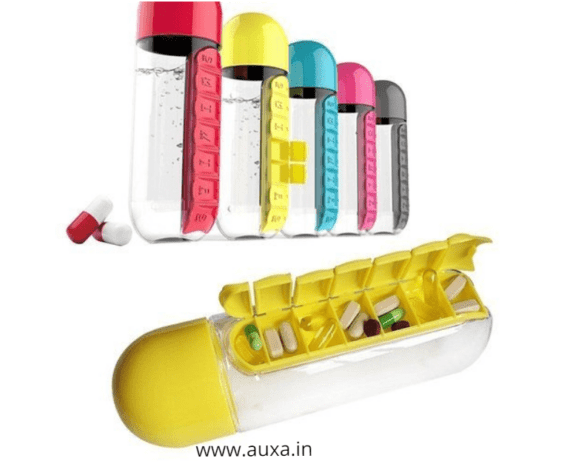 Pills Organizer Water Bottle