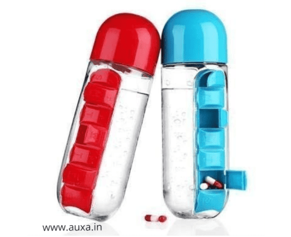 Pills Organizer Water Bottle