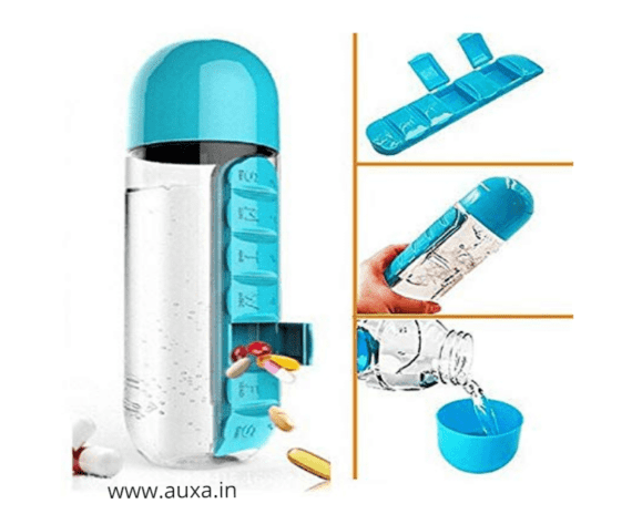 Pills Organizer Water Bottle