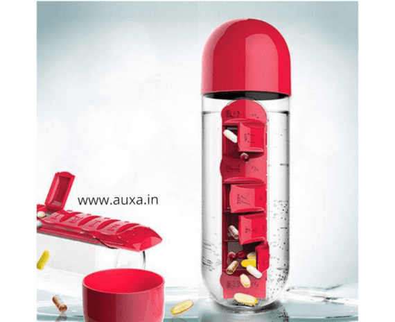 Pills Organizer Water Bottle