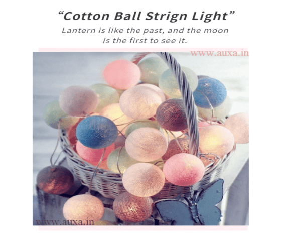 Cotton Ball LED String Lights