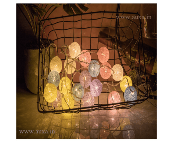 Cotton Ball LED String Lights