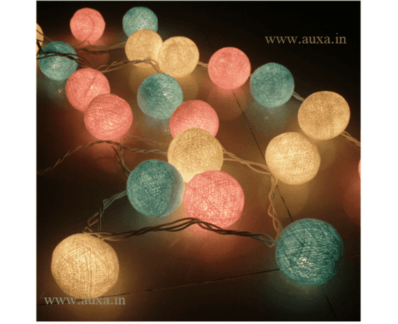 Cotton Ball LED String Lights