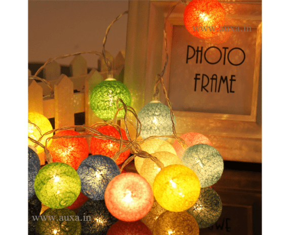 Cotton Ball LED String Lights