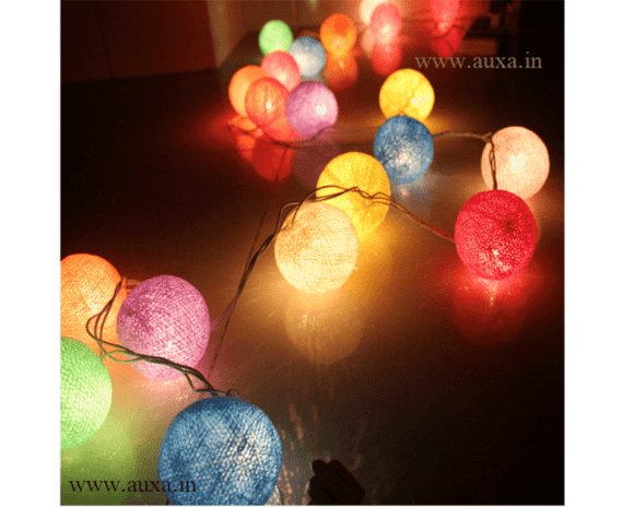 Cotton Ball LED String Lights