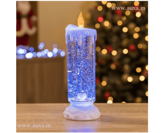 Swirling Led Glitter Candle