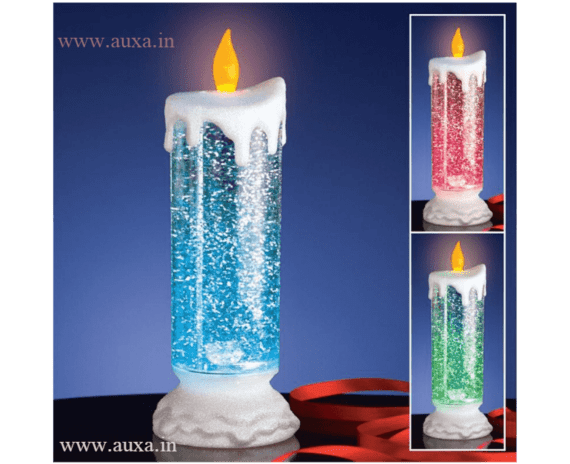 Swirling Led Glitter Candle