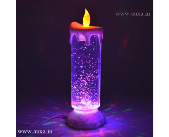 Swirling Led Glitter Candle