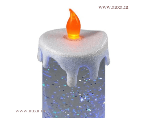 Swirling Led Glitter Candle