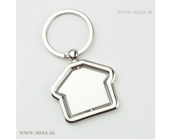 Home Shaped Keychain Ring