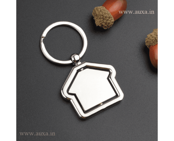 Home Shaped Keychain Ring