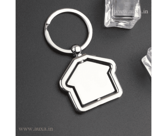 Home Shaped Keychain Ring