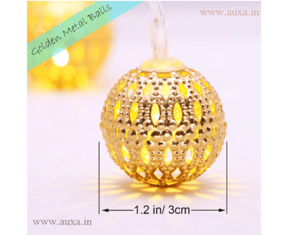 Golden Metal Ball Led