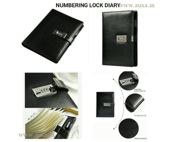 Leather Numbering Lock Diary