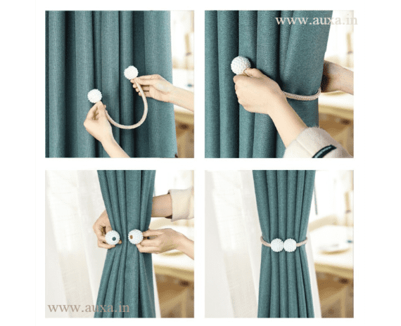 Pearl Magnetic Buckle Curtain Tieback