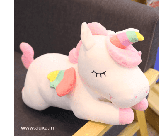 Plush Sleeping Unicorn Soft Toy