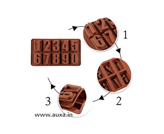 Numeric 0-9 Number Chocolate Mould