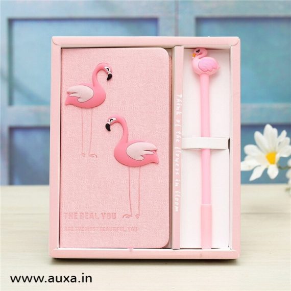 Flamingo Diary Pen Gift Set Box