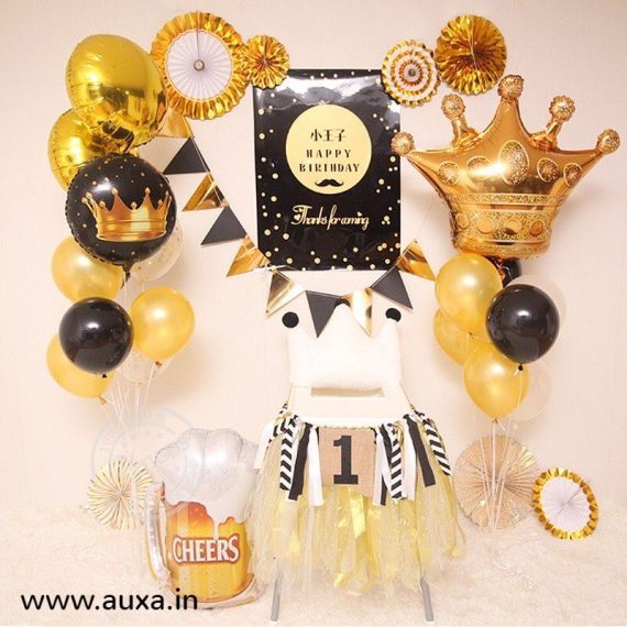 Golden Crown Foil Balloons