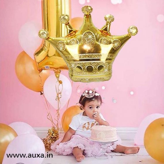 Golden Crown Foil Balloons