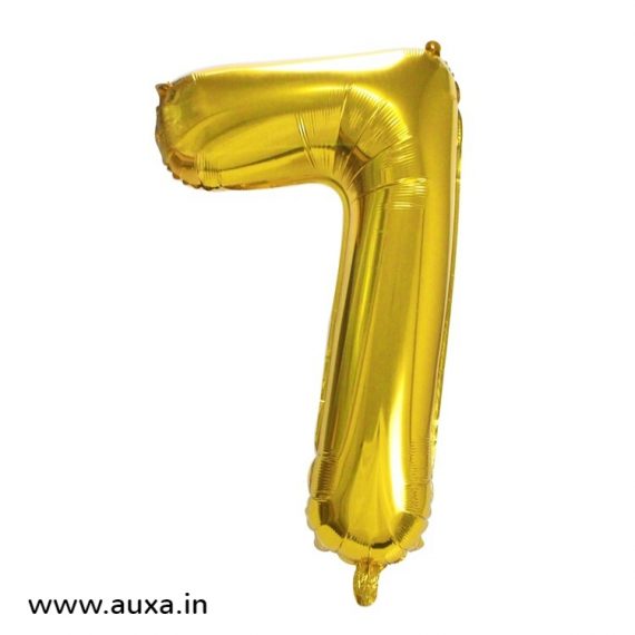 Golden Number foil balloons