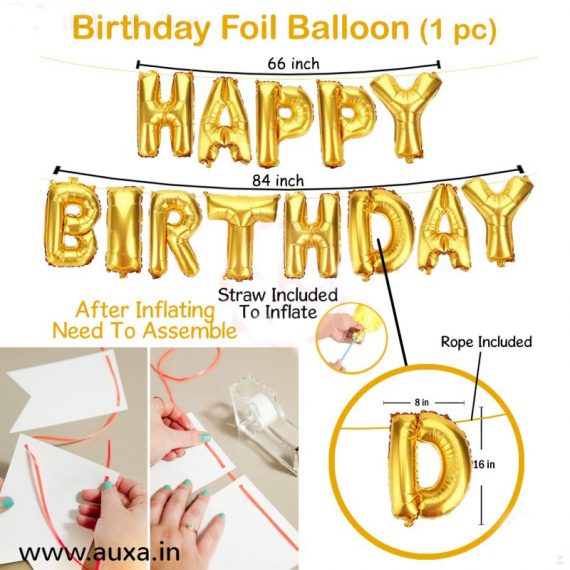 Happy Birthday Balloons Decoration Kit