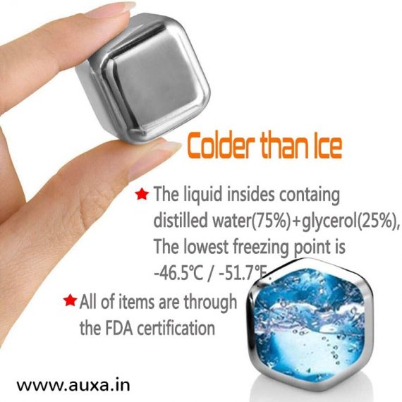 Stainless Steel Ice Cubes