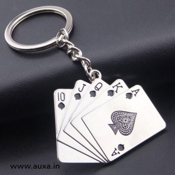 Steel Straight flush Keychain