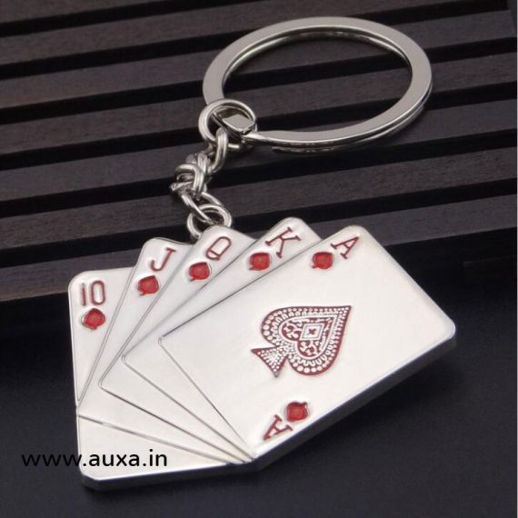 Steel Straight flush Keychain