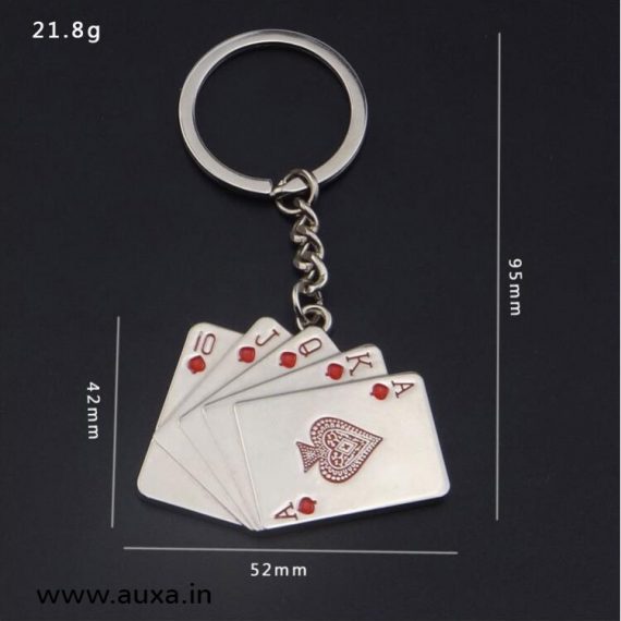 Steel Straight flush Keychain